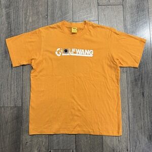 Chanel Orange GOLF Wang Ricochet Bullet Hole T-Shirt Mens Sz S Tyler The Creator